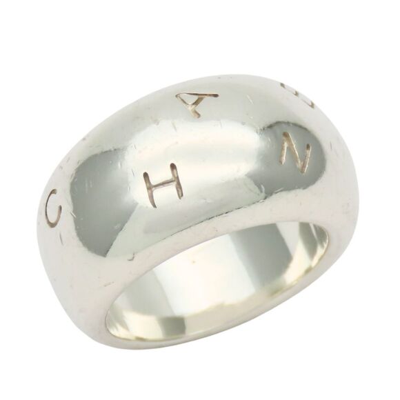 CHANEL Authentic Silver Ring - Picture 10 of 10